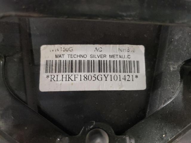 2016 HONDA PCX 150 RLHKF1805GY101421