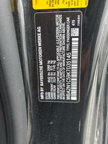 2019 BMW M240I WBA2N1C59K7D35145