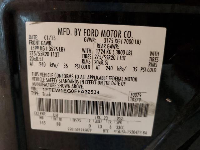 1FTEW1EG0FFA32534 Ford F150 Supercrew