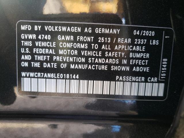 2020 VOLKSWAGEN ARTEON SEL WVWCR7AN6LE018144