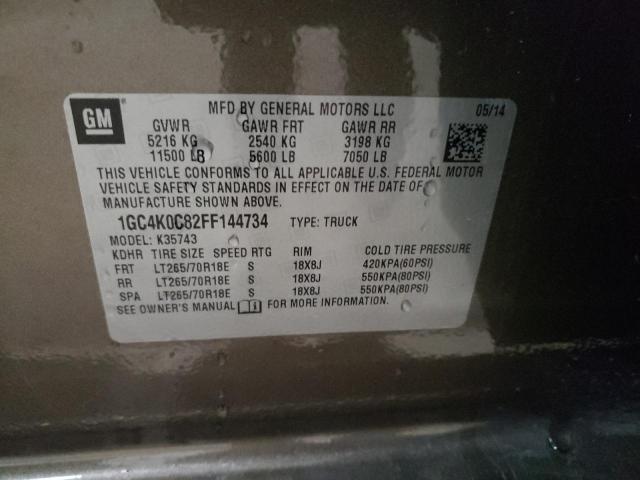 2015 CHEVROLET SILV1500 2 1GC4K0C82FF144734