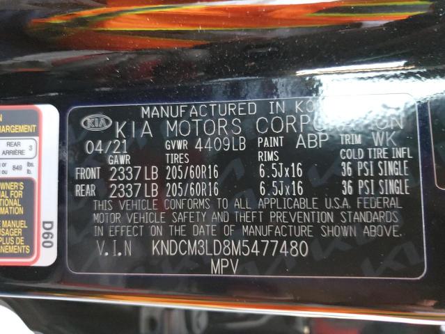 2021 KIA NIRO LXS KNDCM3LD8M5477480