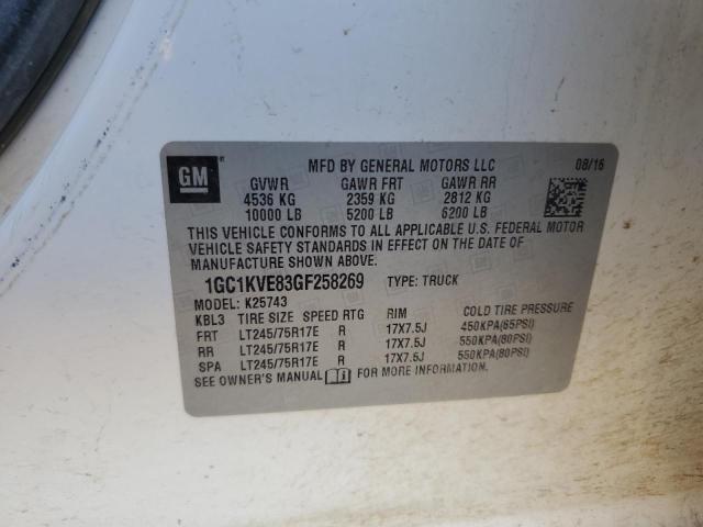 2016 CHEVROLET 2500 HD 1GC1KVE83GF258269