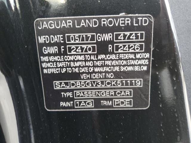 2018 JAGUAR F-TYPE 400 SAJD85GV3JCK51119