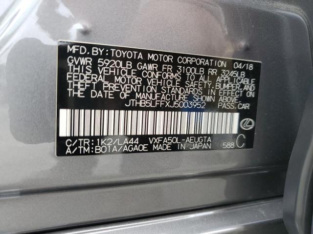 2018 LEXUS LS 500 JTHB5LFFXJ5003952