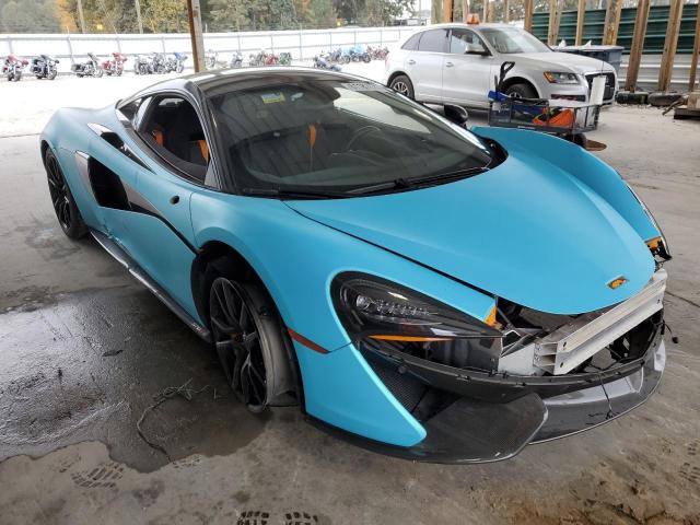 Макларен 570s голубой