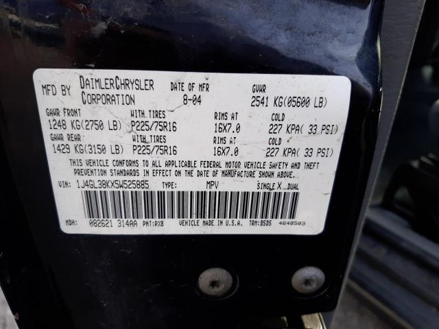 1J4GL38KX5W525885 Jeep Liberty Renegade