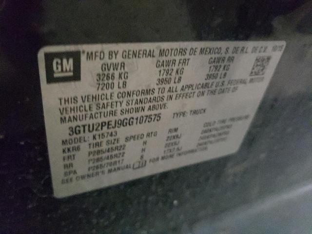3GTU2PEJ9GG107575 GMC Sierra K1500 Denali