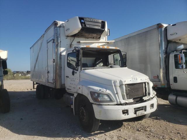Salvage trucks for sale at Grand Prairie, TX auction: 2017 Hino 258 268
