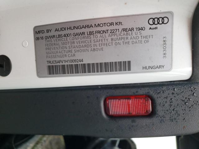 2017 AUDI TT TRUC5AFV1H1009244
