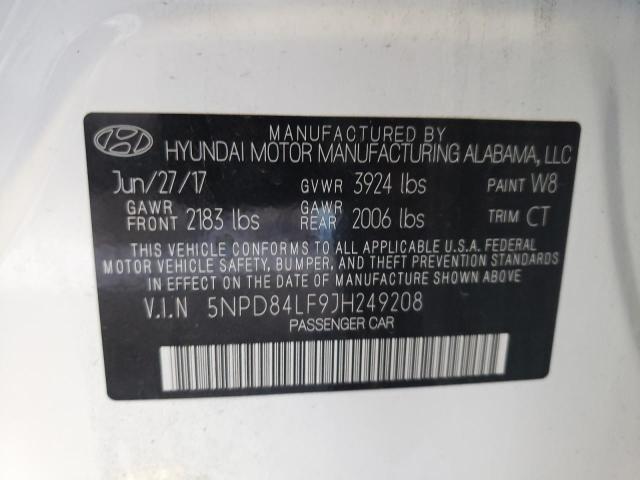 2018 HYUNDAI ELANTRA SE - 5NPD84LF9JH249208