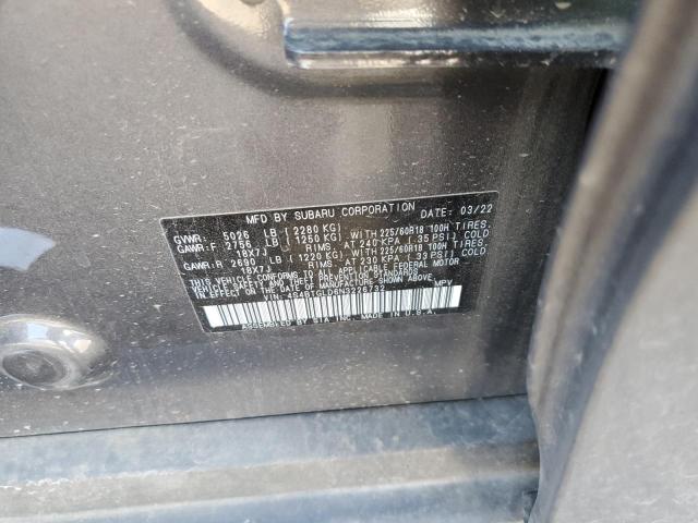 2022 SUBARU OUTBACK ON 4S4BTGLD6N3226732