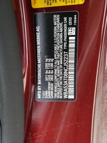 2022 BMW M440I WBA53AT08NCJ52237
