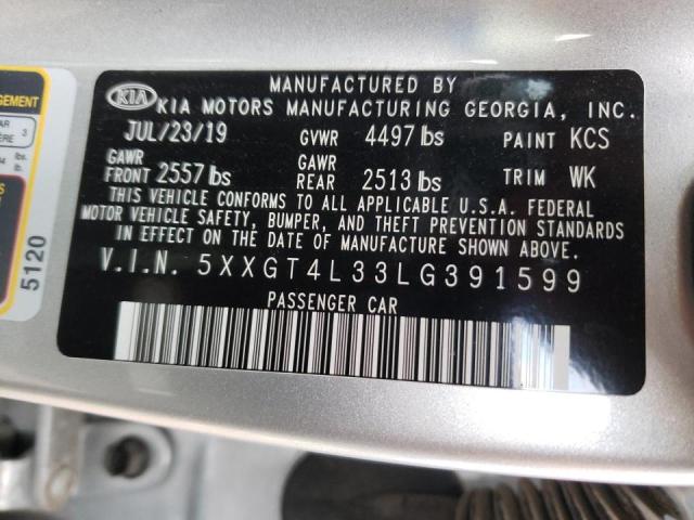 5XXGT4L33LG391599 KIA Optima Lx