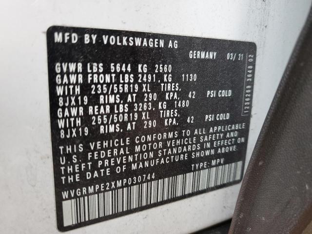 2021 VOLKSWAGEN ID.4 PRO WVGRMPE2XMP030744