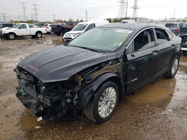 VIN: 3FA6P0LU4ER329494 Auction: COPART Lot: 61756362 Location: IL - CHICAGO NORTH 3FA6P0LU4ER329494 FORD FUSION 2014 BLACK Photo 2