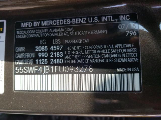 2015 MERCEDES-BENZ C 300 - 55SWF4JB1FU093278