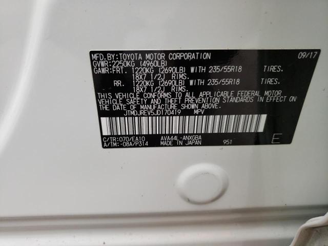 2018 TOYOTA RAV4 HYBRI JTMDJREV5JD170419