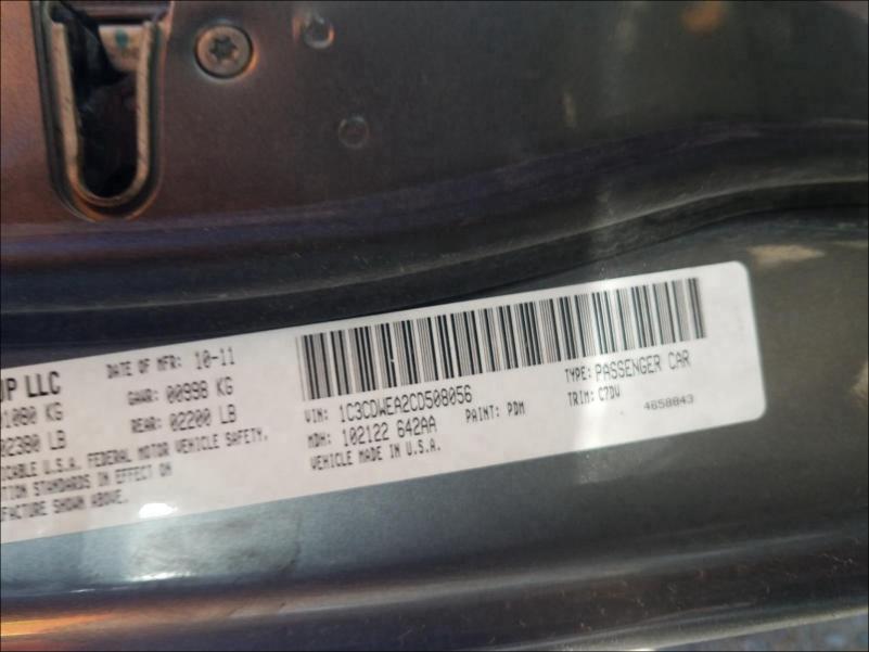 2012 DODGE CALIBER SX 1C3CDWEA2CD508056