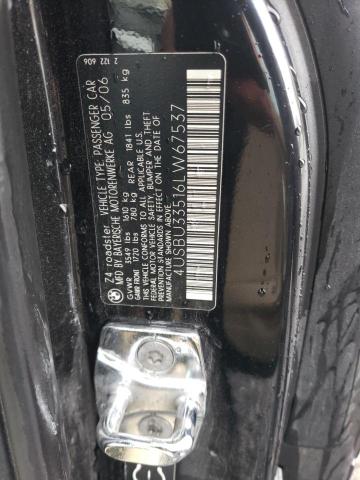 4USBU33516LW67537 BMW Z4