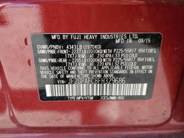 JF2GPAFC8FH329686 Subaru Xv Crosstrek 2.0 Premium