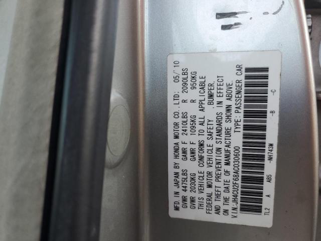 JH4CU2F68AC030600 Acura TSX