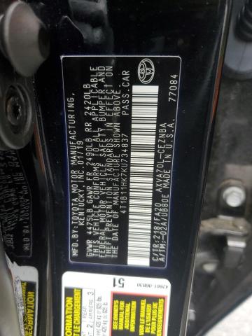 2019 TOYOTA CAMRY L - 4T1B11HK7KU734837