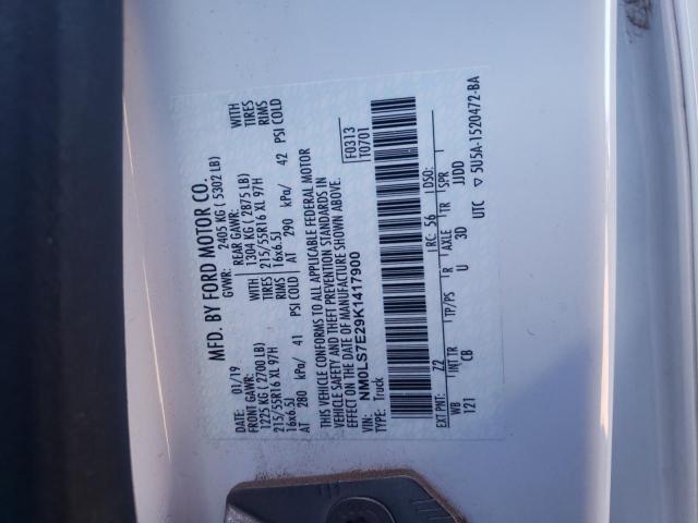 2019 FORD TRANSIT CO - NM0LS7E29K1417900