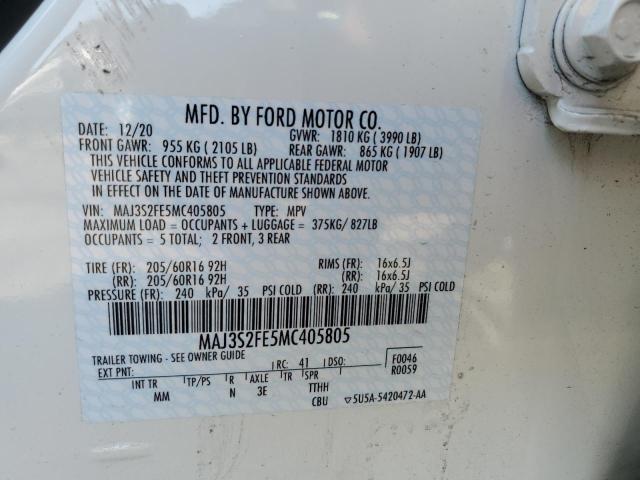 MAJ3S2FE5MC405805 Ford ECOSPORT S