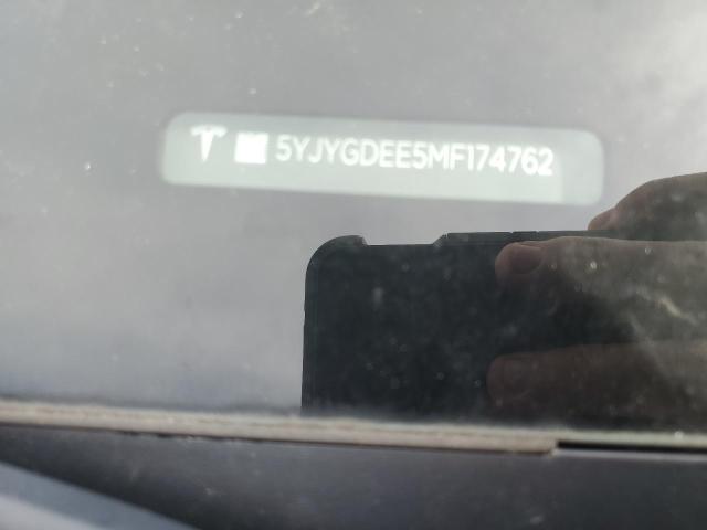2021 TESLA Y 5YJYGDEE5MF174762