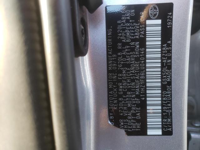 2020 TOYOTA AVALON TOU 4T1HZ1FB6LU040146