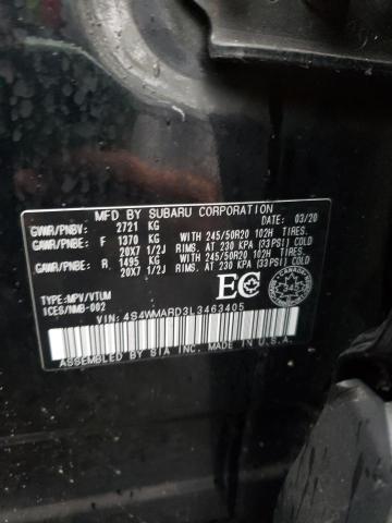 2020 SUBARU ASCENT TOU 4S4WMARD3L3463405