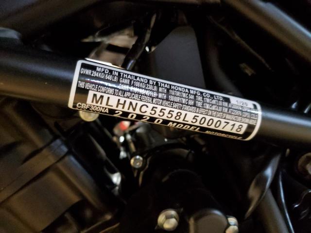 2020 HONDA CBF300 NA MLHNC5558L5000718