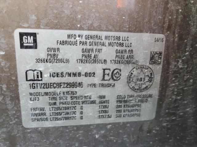 1GTV2UEC8FZ299946 GMC Sierra K1500 Sle