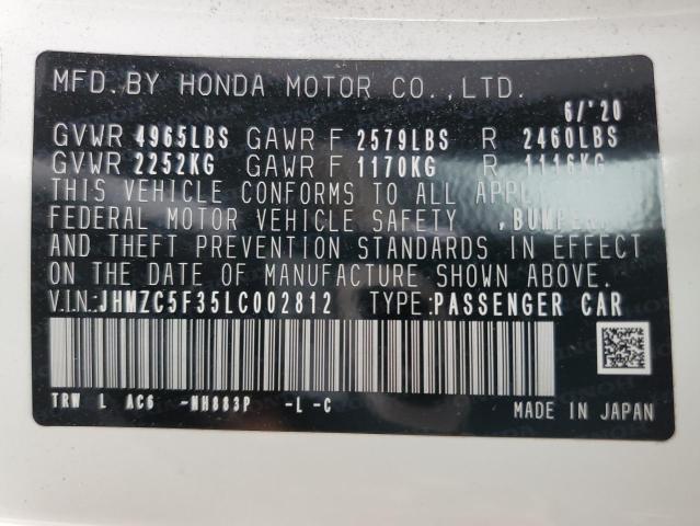 2020 HONDA CLARITY TO JHMZC5F35LC002812