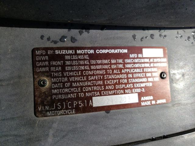 2005 SUZUKI AN650 K3 JS1CP51A352102038