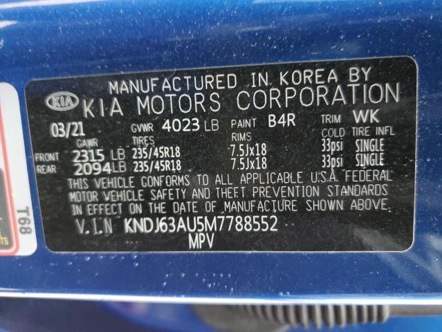2021 KIA SOUL GT LI - KNDJ63AU5M7788552