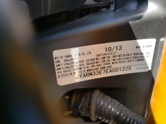 2014 YAMAHA FZ09 JYARN33E7EA001225