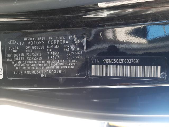 2015 KIA SEDONA SXL - KNDME5C12F6037691