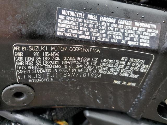 2022 SUZUKI GSX1300 RR JS1EJ11BXN7101824