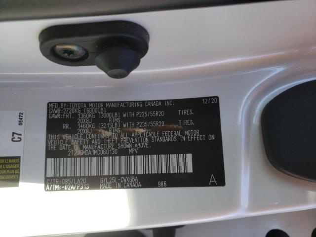 2021 LEXUS RX 450H 2T2JGMDA1MC060130