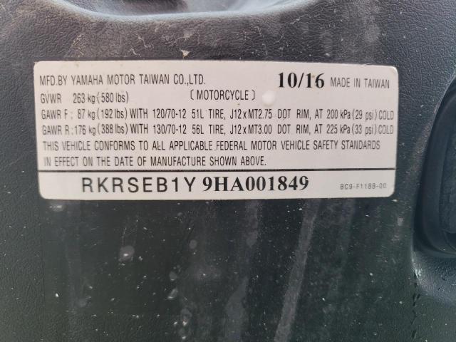 2017 YAMAHA YW125 RKRSEB1Y9HA001849