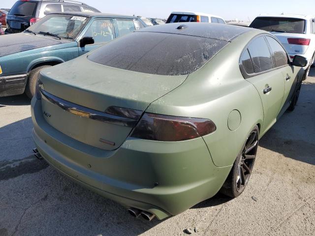 VIN: SAJWA0HE2AMR65784 Auction: COPART Lot: 62883442 Location: CA - MARTINEZ SAJWA0HE2AMR65784 JAGUAR XF 2010 GREEN Photo 4