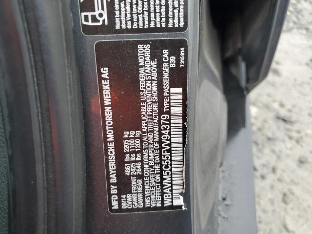 2015 BMW X1 XDRIVE3 WBAVM5C55FVV94379