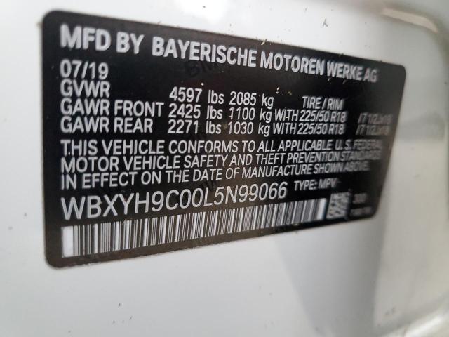 2020 BMW X2 SDRIVE2 WBXYH9C00L5N99066