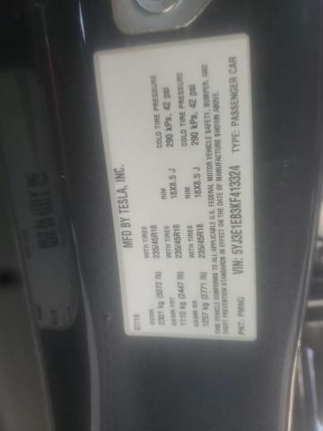 5YJ3E1EB3KF413324 Tesla MODEL 3