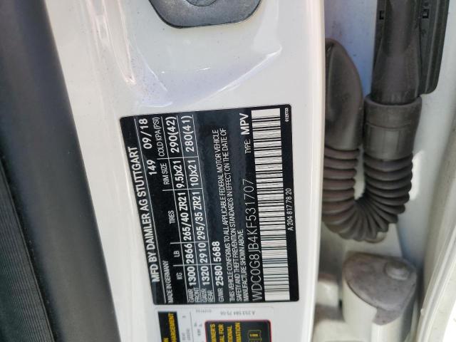 2019 MERCEDES-BENZ GLC 63 4MA WDC0G8JB4KF531707