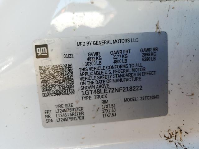 1GT48LE72NF218222 GMC Sierra C2500 Heavy Duty