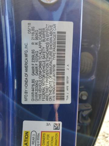 2018 HONDA ACCRD 1HGCV1F37JA178796