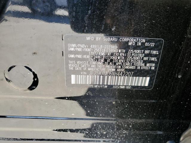 2022 SUBARU FORESTER W JF2SKAMC6NH442207